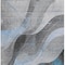Homeroots 8' X 10' Sky Blue Gray And Silver Abstract Washable Indoor Outdoor Area Rug 616769 - alternate 2