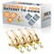Jrex Safety 4PK HD Ratchet Straps with Double J Hooks, Yellow 2 in x 27 ft Tie Downs RTD227-JR-DJH-4PK - alternate 1