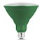 Feit Electric LED Bulb, Flood/Spotlight, PAR38 Lamp, E26 Lamp Base, Green Light PAR38/G/10KLED/BX - alternate 1