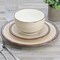Gibson Home Holcomb 12 Piece Ceramic Dinnerware Set in Beige 142773.12 - alternate 2
