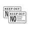 Signmission Keep Out No Hunting Fishing Trespassing, 18'' X 24'' 2 Signs, Heavy Gauge Aluminum, 2PK A-1824-2PACK-25124 - alternate 1