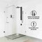 Vigo 39 in. H x 4 in. W 2-Jet Shower Panel System with Square Head and Hand Shower Wand in Matte Black VG08014MB - alternate 2