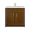 James Martin Vanities Bellshire 36" Sgl Vanity, Honey Oak w/Sgl Hole 3 CM White Zeus Silestone Top and Matching Backsplash 660-V36-HNO-1WZ - alternate 1