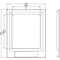 Siemens cover frame for door cutout for door cutout handle of circuit breaker 3VA9877-0SB10 - alternate 2