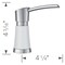Blanco Artona Soap Dispenser, White/Stainless Dual Finish 442054 - alternate 3