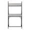 Homeroots 32" Gray and Black Wood and Metal Sled Computer Desk With Four Drawers 489873 - alternate 2