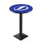 Holland Bar Stool Co 42" Blk Wrinkle Tampa Bay Lightning Pub Table, 36" dia. Top L217B4236TBLght - alternate 1
