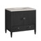 James Martin Vanities Myrrin 36" Vanity, Carbon Oak, w/ 3 CM Siberian Silestone Top 485-V36-CBO-3SFR - alternate 2