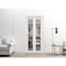 Sartodoors Sliding Closet Bi-fold Doors, Lucia 2266 White Silk with Clear Glass and Aluminum Strips, Sturdy T LUCIA2266BF-WS-36 x 80 (2* 18x80) - alternate 3