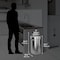 Hls Commercial 17 gal Round Indoor Metal Can, Silver, Swing Top, Stainless Steel, 15.83 in HLS17FTS - alternate 2