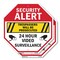 Signmission Security Alert Trespassers Will Be, 6 inch X 6 inch, Plastic Sign, 2PK OC-P-2PACK-6-5 - alternate 1