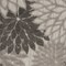 Homeroots 3' X 5' Gray Floral Stain Resistant Non Skid Indoor Outdoor Area Rug 521641 - alternate 2
