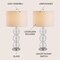 Jonathan Y Bella 27" Glass Triple-Sphere LED Table Lamp, Clear/Chrome, 2PK JYL1070D-SET2 - alternate 2
