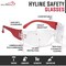 Bison Life Hyline, Safety Glasses, Anti-Fog & Anti-Scratch, Clear Lens/Color Temple Lens, 12 PK SH-HYSG-CLLCT-ES01-12 - alternate 2