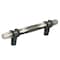 Amerock London 3-3/4 in 96 mm Center-to-Center Polished Nickel/Black Bronze Cabinet Pull BP36648PNBBR - alternate 1