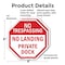 Signmission No Trespassing No Landing Private D, 6 inch X 6 inch, Plastic Sign, 2PK OC-P-2PACK-6-95 - alternate 2