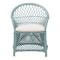 Bali & Pari Casilda Bohemian Light Blue Braided Rattan Arm Chair 250-13869-ZORO - alternate 3