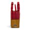 Oster Evansville 14 Piece Stainless Steel Cutlery Set with Red Handles 81011.14 - alternate 2