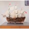 Homeroots 34" Wood Brown Solid Wood Hand Painted HMS Endeavour 1768 Open Hull Model Boat 401976 - alternate 2