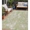 Homeroots 5' X 8' Artichoke Green And Ivory Abstract Washable Indoor Outdoor Area Rug 600061 - alternate 1