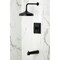 Kingston Brass Single-Handle Pressure Balanced Tub and Shower Faucet, Matte Black KB6140DL - alternate 3