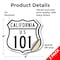 Signmission California Route Marker Shield Sign Us 1, 4 inch X 4 inch, Vinyl Decal, 2PK SHI-D-2PACK-4-370 - alternate 3
