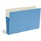 Smead Colored Straight Tab Cut Legal Recycled File Pocket, Blue SMD74235 - alternate 1