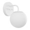 Jonathan Y Louis Parisian Globe 5.75" 1-Light Metal/Frosted Glass Modern Contemporary LED Vanity Light, White JYL3534D - alternate 2