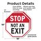 Signmission Stop Not an Exit, 18 inch X 18 inch, Plastic Sign, 2PK OC-P-2PACK-18-268 - alternate 2