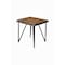 Homeroots 24" Black And Wood Brown Solid Wood End Table 524163 - alternate 1