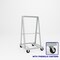Pucel Double Sided A-Frame Truck, 35 in W x 40.5 in D x 65.5 in H, 8 in Casters, Gray D-AFT-8P - alternate 1