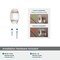 Amerock Glacio 1-3/4 in 44 mm Length Clear/Champagne Bronze Cabinet Knob BP36651CCZ - alternate 2