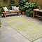 Homeroots 8' Runner Gold Abstract Washable Non Skid Indoor Outdoor Runner Rug 564252 - alternate 1