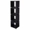 Homeroots 79" Brown Manufactured Wood Four Tier Etagere Bookcase 490161 - alternate 1