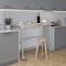 Amgood 24in D x 48in L Stainless Steel Open Base Table, 3in Casters AMG WT-2448-RCB-WHEELS-Z - alternate 2