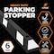 Xpose Safety Parking Block, Rubber, 6 in Height, 72 in Length, Black/White 6 PK PBSW-6-6-X - alternate 3