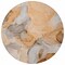 Homeroots 8' Round Orange Round Abstract Washable Non Skid Indoor Outdoor Area Rug 559519 - alternate 3