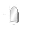 Homeroots 24" Black Arch Metal Framed Mirror Set 565343 - alternate 2