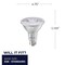 Bulbrite 120-Watt Equivalent Dimmable Flood PAR38 Medium E26 LED Light Bulb, 2700K, 2PK 861749 - alternate 4