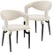 Leisuremod Entice PU Leather Dining Chair with Iron Legs, 2PK EC60CR2 - alternate 1