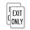 Signmission Exit Sign, Heavy Gauge Aluminum, 24 in W, 18 in H A-1824-2PACK-24037 - alternate 1