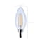 Satco 4.5W LED B11, 3000K-2000K Warm Dimming, Candelabra Base, Clear S12157 - alternate 2