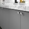 Richelieu 1 23/32-inch (44 mm) x 29/32-inch (23 mm) Chrome Contemporary Cabinet Knob BP734544140 - alternate 2