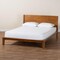 Baxton Studio Aldith Japandi Walnut Brown Toolless Assembly Queen Platform Bed 258-13796-ZORO - alternate 3