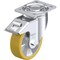 Zoro Select Plate Caster, Swivel, Polyurethane, 7 3/4"H LH-ALTH 150K-FI - alternate 1