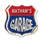Signmission Nathan's Garage, 4 inch X 4 inch, Vinyl Decal, 2PK SHI-D-2PACK-4-383-NATHAN - alternate 1