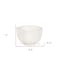 Homeroots 7" White Marble Round Decorative Bowl 609347 - alternate 2