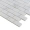 Apollo Tile 12x12 Bianco Carrara Marble Honed Floor and Wall Mosaic Tile 4.92 sqft/case, 5PK APLKB88R03HA - alternate 2