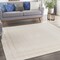 Homeroots 5' Ivory And Gold Square Indoor Outdoor Area Rug 572348 - alternate 2