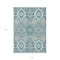 Homeroots 10' X 14' Teal Blue Green And Ivory Oriental Washable Indoor Outdoor Area Rug 597715 - alternate 2